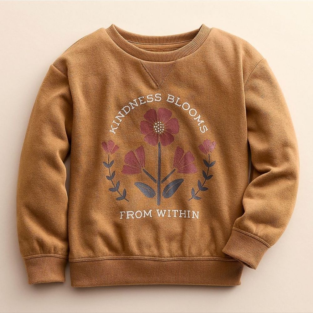 Little Co. By Lauren Conrad Kindness Blooms From Within Floral Sweater